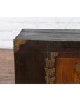 Korean Late 19th Century Two-Toned Side Chest with Brass Butterfly Hardware-5. Asian & Chinese Furniture, Art, Antiques, Vintage Home Décor for sale at FEA Home
