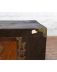 Korean Late 19th Century Two-Toned Side Chest with Brass Butterfly Hardware-7. Asian & Chinese Furniture, Art, Antiques, Vintage Home Décor for sale at FEA Home