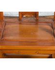 Pair of Chinese Qing Dynasty Carved and Lacquered Elmwood Armchairs-11. Asian & Chinese Furniture, Art, Antiques, Vintage Home Décor for sale at FEA Home