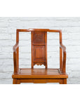 Pair of Chinese Qing Dynasty Carved and Lacquered Elmwood Armchairs-3. Asian & Chinese Furniture, Art, Antiques, Vintage Home Décor for sale at FEA Home