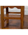 Chinese 19th Century Qing Dynasty Elm Armchair with Carved Traditional Motifs-18. Asian & Chinese Furniture, Art, Antiques, Vintage Home Décor for sale at FEA Home