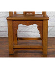 Chinese 19th Century Qing Dynasty Elm Armchair with Carved Traditional Motifs-8. Asian & Chinese Furniture, Art, Antiques, Vintage Home Décor for sale at FEA Home
