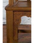 Chinese 19th Century Qing Dynasty Elm Armchair with Carved Traditional Motifs-10. Asian & Chinese Furniture, Art, Antiques, Vintage Home Décor for sale at FEA Home