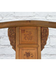 Chinese 19th Century Qing Dynasty Elm Armchair with Carved Traditional Motifs-5. Asian & Chinese Furniture, Art, Antiques, Vintage Home Décor for sale at FEA Home