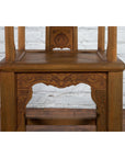 Chinese 19th Century Qing Dynasty Elm Armchair with Carved Traditional Motifs-8. Asian & Chinese Furniture, Art, Antiques, Vintage Home Décor for sale at FEA Home