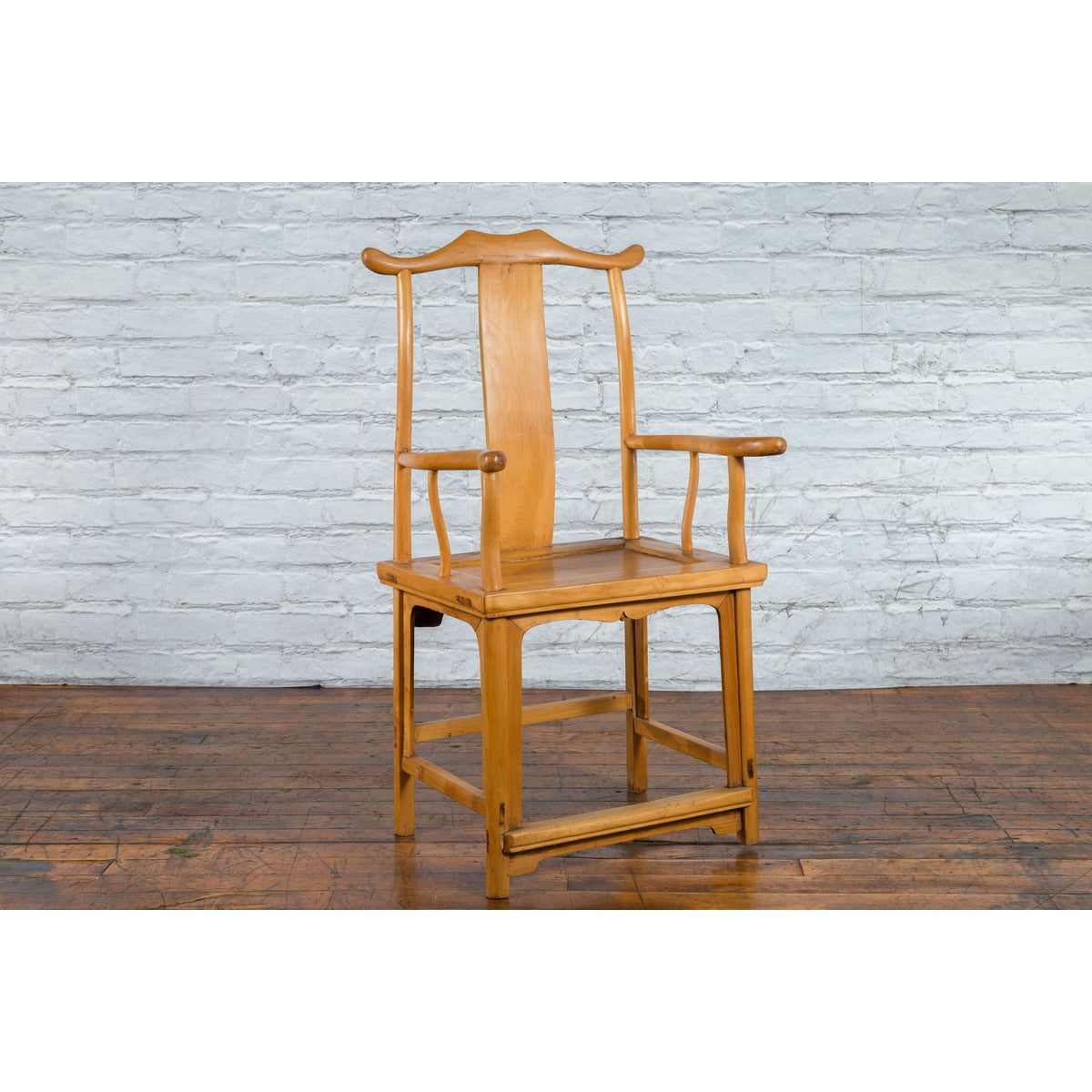 Chinese Qing Dynasty Period 19th Century Lamp Hanger Chair with Natural Patina-10. Asian & Chinese Furniture, Art, Antiques, Vintage Home Décor for sale at FEA Home