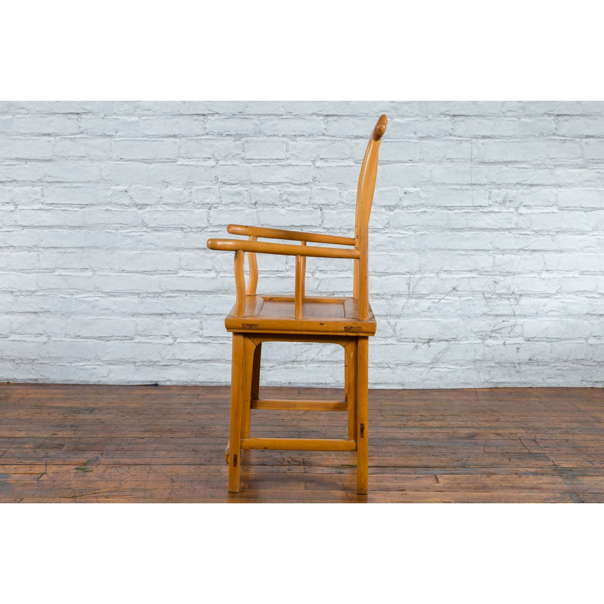 Chinese Qing Dynasty Period 19th Century Lamp Hanger Chair with Natural Patina-13. Asian & Chinese Furniture, Art, Antiques, Vintage Home Décor for sale at FEA Home