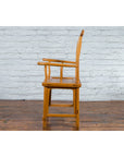 Chinese Qing Dynasty Period 19th Century Lamp Hanger Chair with Natural Patina-13. Asian & Chinese Furniture, Art, Antiques, Vintage Home Décor for sale at FEA Home