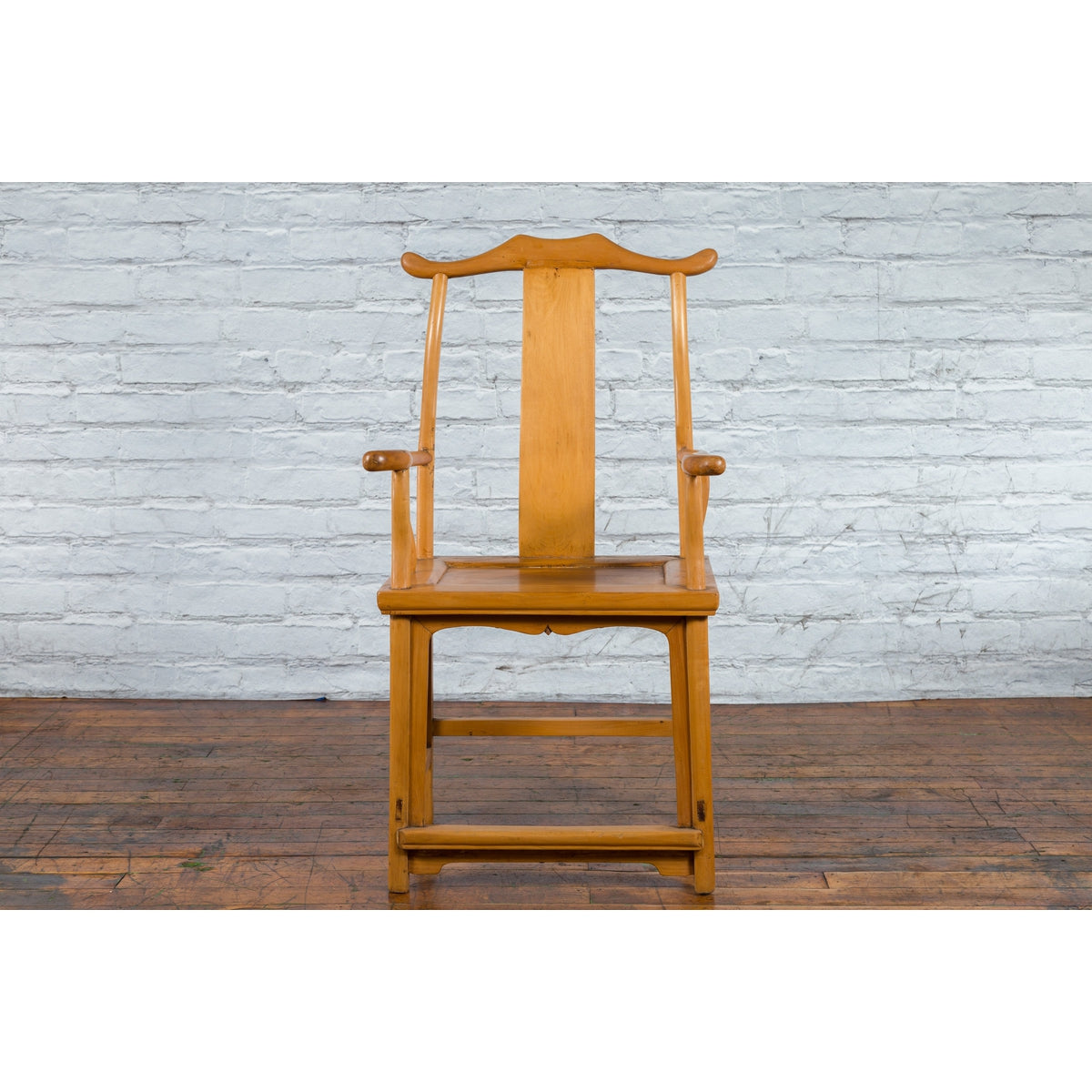 Chinese Qing Dynasty Period 19th Century Lamp Hanger Chair with Natural Patina-14. Asian & Chinese Furniture, Art, Antiques, Vintage Home Décor for sale at FEA Home