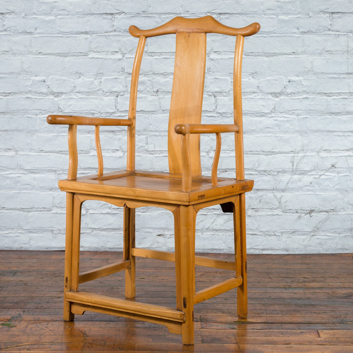 Chinese Qing Dynasty Period 19th Century Lamp Hanger Chair with Natural Patina-2. Asian & Chinese Furniture, Art, Antiques, Vintage Home Décor for sale at FEA Home