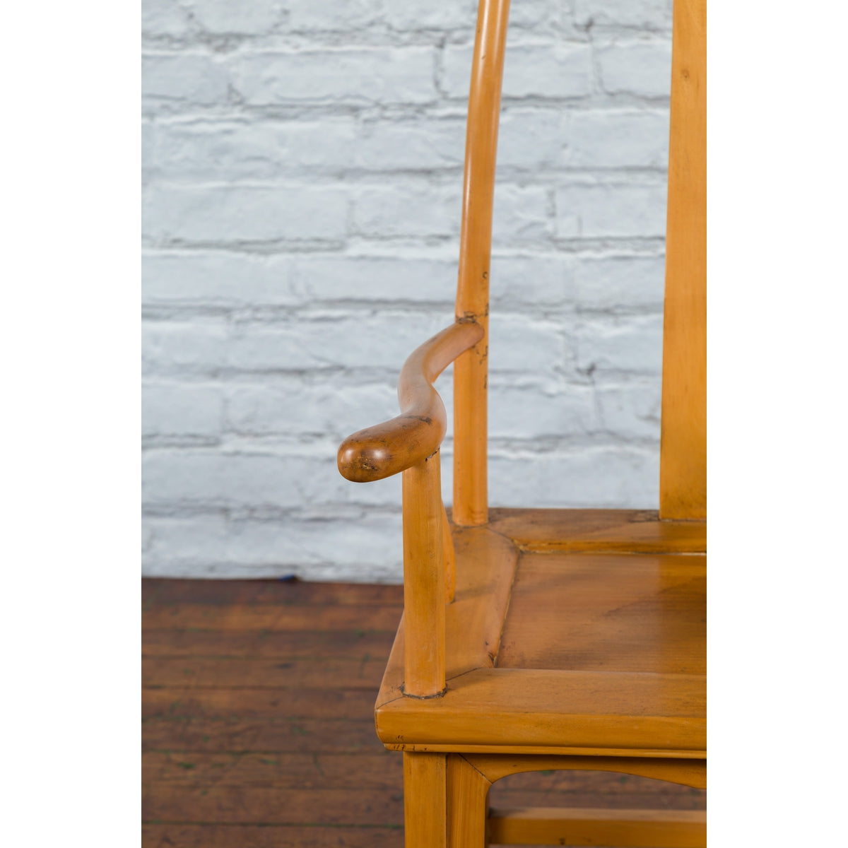 Chinese Qing Dynasty Period 19th Century Lamp Hanger Chair with Natural Patina-6. Asian & Chinese Furniture, Art, Antiques, Vintage Home Décor for sale at FEA Home