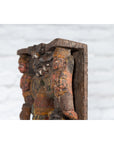 19th Century Indian Multicolor Temple Carving Depicting Ganesha with Consort-15. Asian & Chinese Furniture, Art, Antiques, Vintage Home Décor for sale at FEA Home