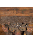 19th Century Indian Multicolor Temple Carving Depicting Ganesha with Consort-16. Asian & Chinese Furniture, Art, Antiques, Vintage Home Décor for sale at FEA Home