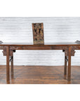 19th Century Indian Multicolor Temple Carving Depicting Ganesha with Consort-2. Asian & Chinese Furniture, Art, Antiques, Vintage Home Décor for sale at FEA Home
