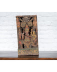 19th Century Indian Multicolor Temple Carving Depicting Ganesha with Consort-3. Asian & Chinese Furniture, Art, Antiques, Vintage Home Décor for sale at FEA Home
