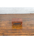 Antique Indian Low Wooden Prayer Table Stand with Carved Angular Legs-5. Asian & Chinese Furniture, Art, Antiques, Vintage Home Décor for sale at FEA Home