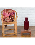 Antique Indian Low Wooden Prayer Table Stand with Carved Angular Legs-2. Asian & Chinese Furniture, Art, Antiques, Vintage Home Décor for sale at FEA Home