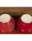 Pair of Chinese Vintage Jars with Oxblood Finish and Petite Lids-12. Asian & Chinese Furniture, Art, Antiques, Vintage Home Décor for sale at FEA Home