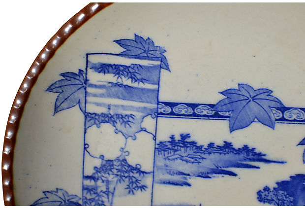 Set of 4 Antique Japanese Igezara Plates-3. Asian & Chinese Furniture, Art, Antiques, Vintage Home Décor for sale at FEA Home