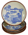 Set of 4 Antique Japanese Igezara Plates-1. Asian & Chinese Furniture, Art, Antiques, Vintage Home Décor for sale at FEA Home