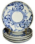 Set of 4 Antique Hand Painted Imari Plates-1. Asian & Chinese Furniture, Art, Antiques, Vintage Home Décor for sale at FEA Home