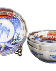 Set of 4 Antique Hand Painted Japanese Imari Porcelain Bowl-1. Asian & Chinese Furniture, Art, Antiques, Vintage Home Décor for sale at FEA Home