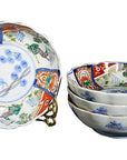 Set of 4 Antique Hand Painted Japanese Imari Porcelain Bowl-1. Asian & Chinese Furniture, Art, Antiques, Vintage Home Décor for sale at FEA Home