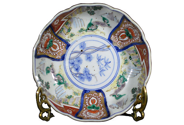 Set of 4 Antique Hand Painted Japanese Imari Porcelain Bowl-3. Asian & Chinese Furniture, Art, Antiques, Vintage Home Décor for sale at FEA Home