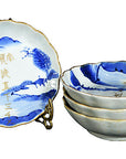 Set of 4 Antique Hand Painted Japanese Imari Plate-1. Asian & Chinese Furniture, Art, Antiques, Vintage Home Décor for sale at FEA Home