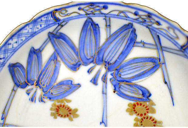 Set of 4 Antique Hand Painted Japanese Imari Porcelain Plates-3. Asian & Chinese Furniture, Art, Antiques, Vintage Home Décor for sale at FEA Home