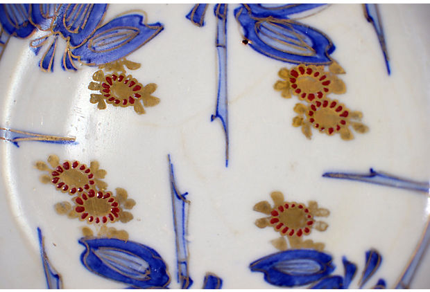Set of 4 Antique Hand Painted Japanese Imari Porcelain Plates-4. Asian & Chinese Furniture, Art, Antiques, Vintage Home Décor for sale at FEA Home
