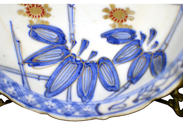 Set of 4 Antique Hand Painted Japanese Imari Porcelain Plates-5. Asian & Chinese Furniture, Art, Antiques, Vintage Home Décor for sale at FEA Home
