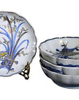 Set of 4 Antique Hand Painted Japanese Imari Porcelain Bowl-1. Asian & Chinese Furniture, Art, Antiques, Vintage Home Décor for sale at FEA Home