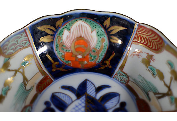 Set of 4 Antique Hand Painted Japanese Imari Porcelain Bowl-4. Asian & Chinese Furniture, Art, Antiques, Vintage Home Décor for sale at FEA Home