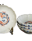 Set of 4 Antique Hand Painted Japanese Imari Porcelain Bowl-1. Asian & Chinese Furniture, Art, Antiques, Vintage Home Décor for sale at FEA Home