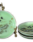 Set of 4 Antique Japanese Painted Plates-1. Asian & Chinese Furniture, Art, Antiques, Vintage Home Décor for sale at FEA Home