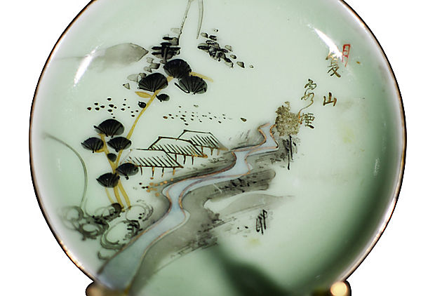 Set of 4 Antique Japanese Painted Plates-3. Asian & Chinese Furniture, Art, Antiques, Vintage Home Décor for sale at FEA Home