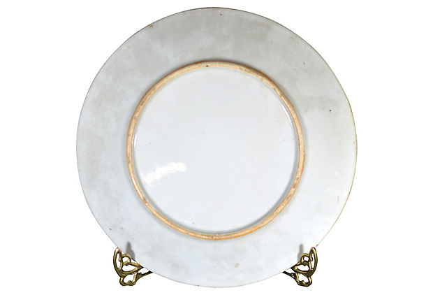 Antique Japanese Igezara Transferware Porcelain Plate-5. Asian & Chinese Furniture, Art, Antiques, Vintage Home Décor for sale at FEA Home