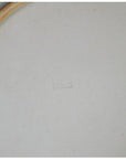 White porcelain plate with faint square maker's mark and slightly worn rim, antique Japanese Igezara style.