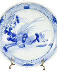 19th Century Japanese Porcelain Plate with Hand-Painted Blue and White Décor-1. Asian & Chinese Furniture, Art, Antiques, Vintage Home Décor for sale at FEA Home