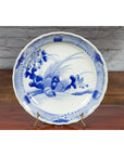 19th Century Japanese Porcelain Plate with Hand-Painted Blue and White Décor-12. Asian & Chinese Furniture, Art, Antiques, Vintage Home Décor for sale at FEA Home