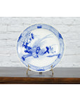19th Century Japanese Porcelain Plate with Hand-Painted Blue and White Décor-3. Asian & Chinese Furniture, Art, Antiques, Vintage Home Décor for sale at FEA Home