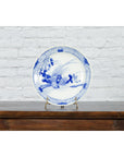 19th Century Japanese Porcelain Plate with Hand-Painted Blue and White Décor-4. Asian & Chinese Furniture, Art, Antiques, Vintage Home Décor for sale at FEA Home