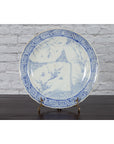 19th Century Japanese Porcelain Plate with Blue and White Bird and Bamboo Motifs-2. Asian & Chinese Furniture, Art, Antiques, Vintage Home Décor for sale at FEA Home