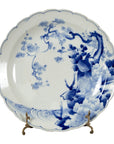 19th Century Japanese Porcelain Plate with Hand-Painted Blue and White Décor-1. Asian & Chinese Furniture, Art, Antiques, Vintage Home Décor for sale at FEA Home