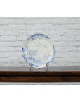 19th Century Japanese Porcelain Plate with Hand-Painted Blue and White Décor-2. Asian & Chinese Furniture, Art, Antiques, Vintage Home Décor for sale at FEA Home