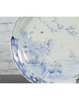 19th Century Japanese Porcelain Plate with Hand-Painted Blue and White Décor-5. Asian & Chinese Furniture, Art, Antiques, Vintage Home Décor for sale at FEA Home