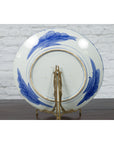 19th Century Japanese Porcelain Plate with Hand-Painted Blue and White Décor-11. Asian & Chinese Furniture, Art, Antiques, Vintage Home Décor for sale at FEA Home