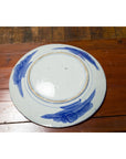 19th Century Japanese Porcelain Plate with Hand-Painted Blue and White Décor-13. Asian & Chinese Furniture, Art, Antiques, Vintage Home Décor for sale at FEA Home