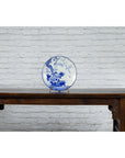19th Century Japanese Porcelain Plate with Hand-Painted Blue and White Décor-3. Asian & Chinese Furniture, Art, Antiques, Vintage Home Décor for sale at FEA Home